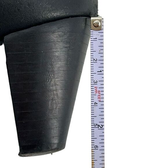 Nurture Ankle Harness Boots Black Leather Size 6 Classic 2.5 In Heel Bootie Shoe - Picture 11 of 13